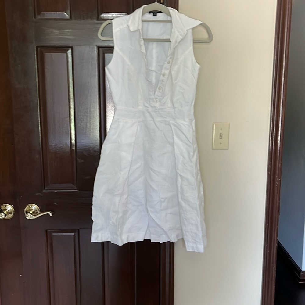 Summer linen office dress